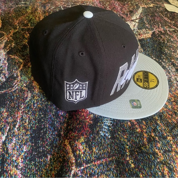 LAS VEGAS RAIDERS NFL New Era 59FIFTY 2022 DRAFT ON-STAGE Fitted Hat 7 3/8" $44 - Picture 6 of 6